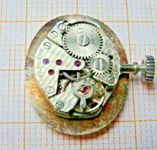 Älteres, gebrauchtes Handaufzug Werk Quinn FHF 69 defekt für Teile B9