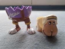 ♥♥ Eierbecher ♥♥ Werbung Ferero Schaf & Milka Lederhose ♥♥