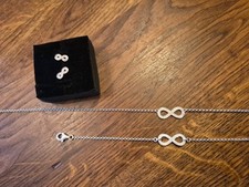 Thomas Sabo SET 3-teilig Unendlichkeit *** TOP *** Armband Halskette Ohrstecker 