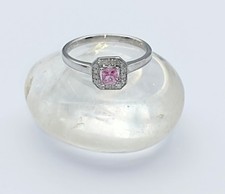 Saphir diamantring - saphir, &