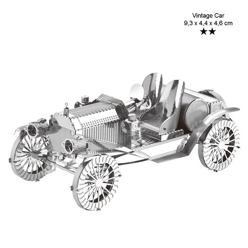 Vintage car laser metall - vintage,