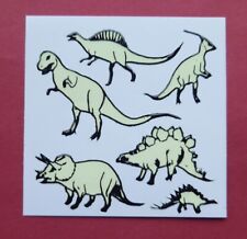 Stickeralbum Sticker Vintage 90er Jahre ZDesign Glow In the Dark Dinosaurier 
