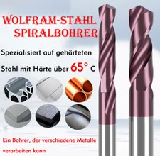 Hochharte Spiralbohrer VHM Bohrer Spiralbohrer Metallbohrer Edelstahlbohrer 