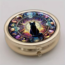 magische Katze Pillendose