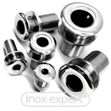 VA Borddurchlass mit Zoll-Gewinde, Edelstahl A4