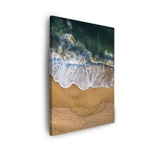 Leinwand-Bilder: Natur Wellenküste am idyllischen Strand, Größe: 30x40-80x120 cm