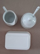 Becel  Margarinedose Dose mit Deckel Neu, Dazu Milchkännchen und Zuckerdose NANA