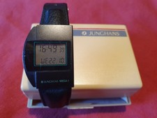 Funkuhr Junghans MEGA 1 schwarz Herren-Armbanduhr
