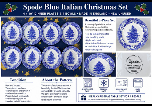 Spode blue italian christmas - spode,