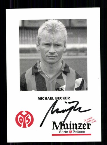 Michael becker autogrammkarte - michael,