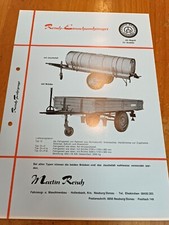 Reisch Einachsanhänger Güllefass Jauchefass Traktor Prospekt brochure 22