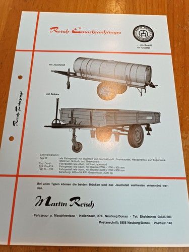 Reisch einachsanhänger - reisch,