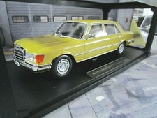 MERCEDES BENZ S-Klasse W116 450 SEL S Klasse 1977 gelb yellow mimo  I-Scale 1:18