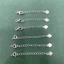 S925 Sterling Silber Verlängerungskette für DIY Armband Halskette Verlängerung
