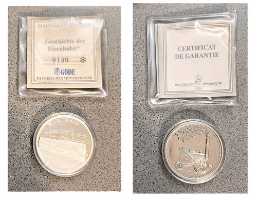 Switzerland coin medal - medal, railway