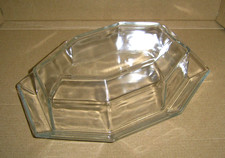 Original OCTIME Butterdose 8-eckiges Geschirr Glas transparent ARCOROC vintage