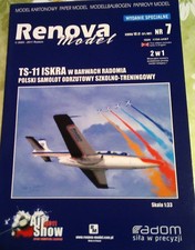 Modellbaubogen polnisches Trainingsflugzeug TS-11 Iskra