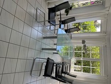 glastisch esstisch ausziehbar