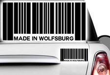 1x Aufkleber Barcode MADE IN