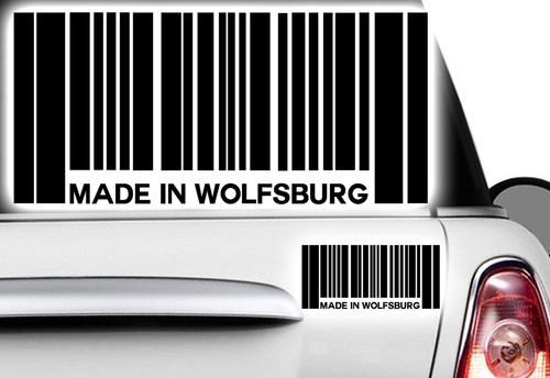 Aufkleber barcode made in - 1x,