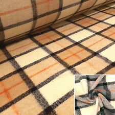 Öko-Tex® Wollstoff mit Karo