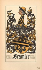 1880 Wappen Familie Crest