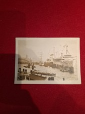 Antike postkarte hamburg hafen - antike,