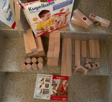 HABA  Murmelbahn Kugelbahn 1136 Bausatz 42 Teile Plus Extra 1134 Baustein