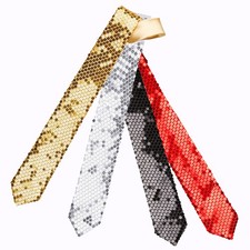 Schmaler Pailletten-Schlips