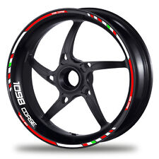 FELGENRANDAUFKLEBER passend für Ducati 1098 - GP rot-weiß