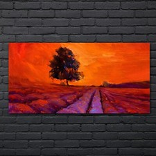 Gemälde Wiese Blumen Baum