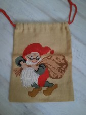 Weihnachtssack Handarbeit bestickt