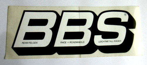 Werbe aufkleber bbs - bbs, logo