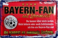 Blechschild Schild 20x30 cm -