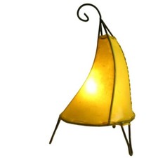 Orientalische Marokkanische Stehlampe Leder Lampe Hennalampe Lederleuchte Tissir