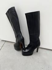 BUFFALO Plateau High Heels 90er Stiefel Gr. 40 schwarz ähnl. T-24400 RAR