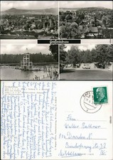 Großschönau (Sachsen) Überblick, Waldstrandbad, Zeltplatz 1972