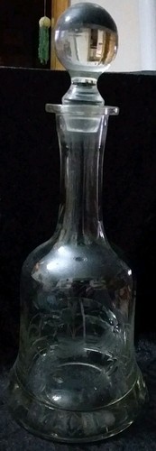 Glas weinkaraffe mit - glas,