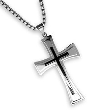 Kreuz Anhänger Edelstahl