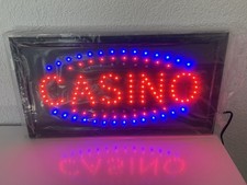 Neon LED Schild Casino Sign Nacht Licht Wand Deko Lampe Beleuchtung Gaming Setup
