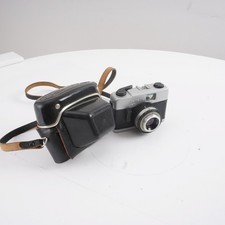 Beirette VSN (3) (Meritar/Priomat) 2,8/45 Sucherkamera mit Ledertasche, DDR