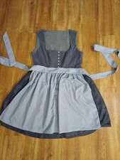 Dirndl mit Schürze Blau Samt