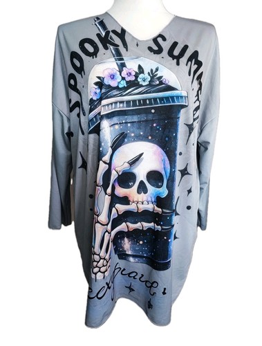 Motiv longshirt spooky - motiv,