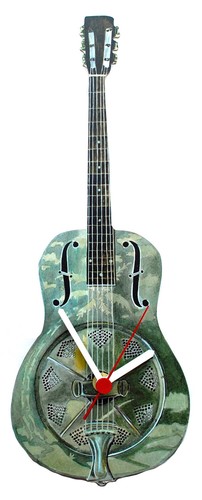 Dobro guitar clock - guitar,