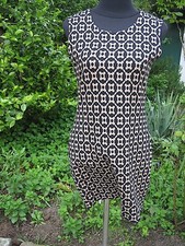 Ana Alcazar Kleid  S/M ärmellos RückenRV lang Schwarz-Sand L 84 - W 45 ungedehnt