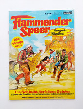 Bastei Western Comic - Flammender Speer Nr. 8 (mit Poster) / Top Zustand / Z1