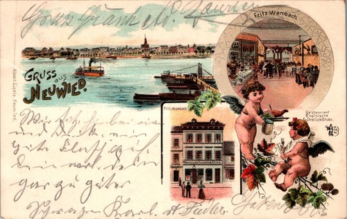 Litho gruss aus neuwied - aus,