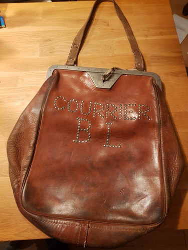 Alte antike kuriertasche - alte,