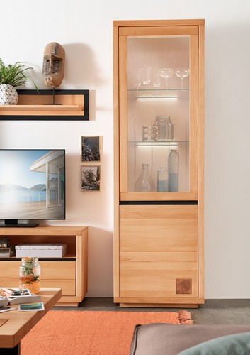 Vitrine schrank 65x205cm - schrank,