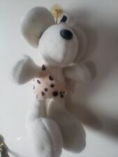 Diddl Maus weiß Lendenschurz, Steinzeit  Kuscheltier gebraucht, ca 30cm,selten